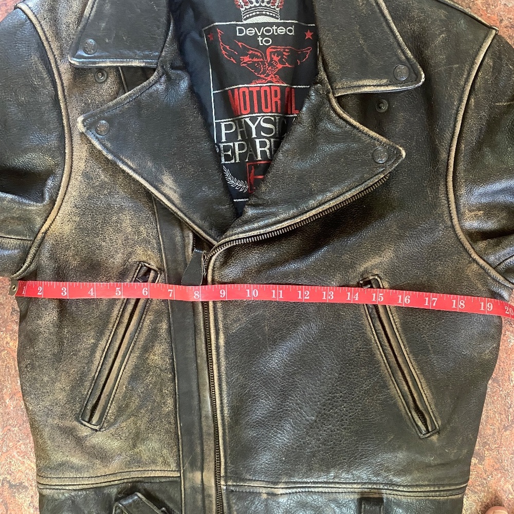 Distressed Motorcycle Jacket - Picture 5 of 16